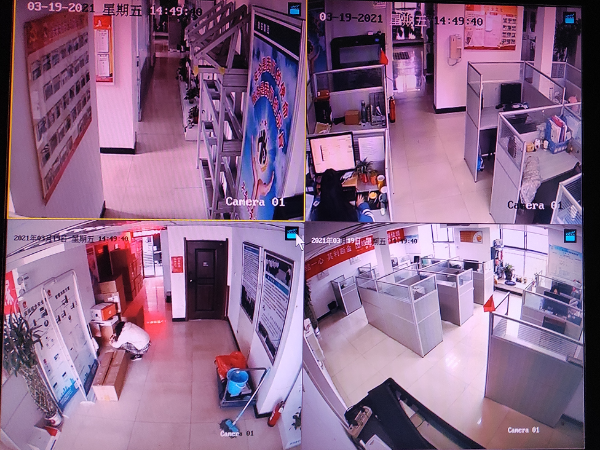 辦公區(qū)安裝監(jiān)控?cái)z像頭