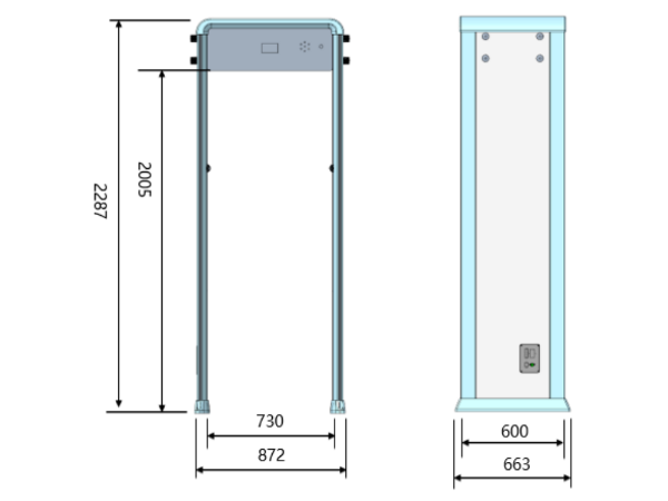 測溫人臉安檢門熱成像非接觸式測溫，助力疫情防控
